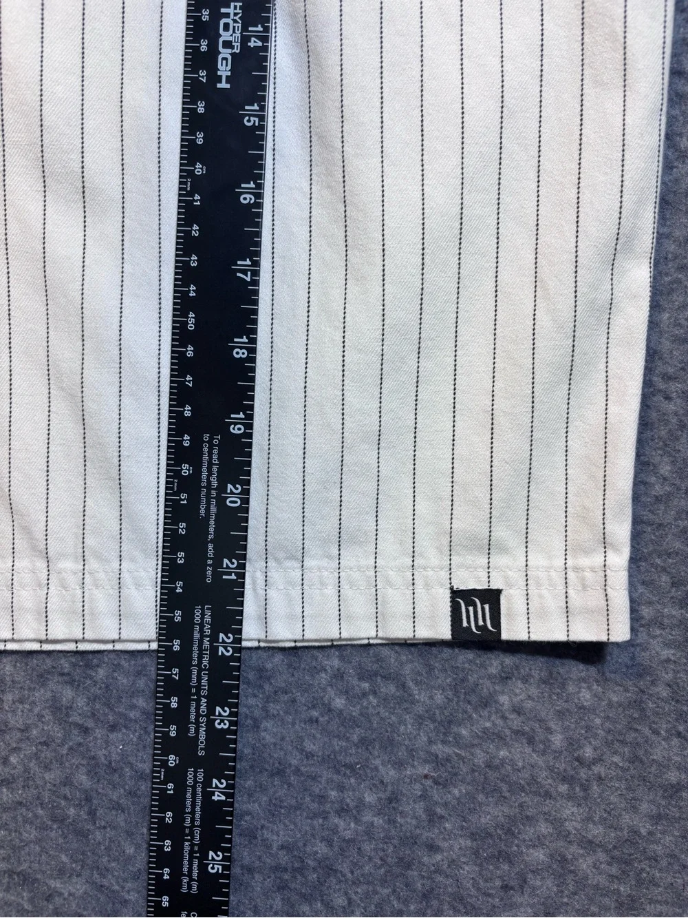 Hart and Huntington White Pinstripe Shorts